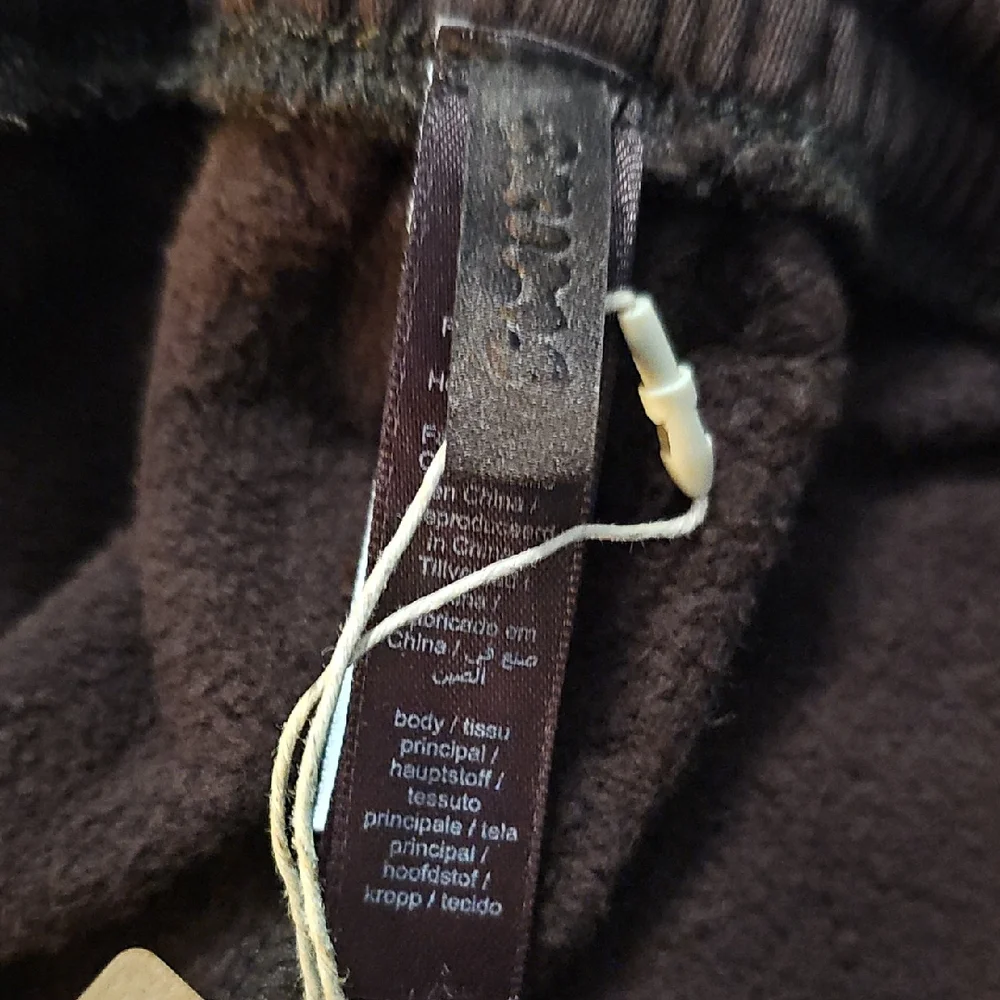 SKIMS NWT Boyfriend Fleece Oversized Straight Leg Pant - Espresso in size Small - Picture 5 of 8